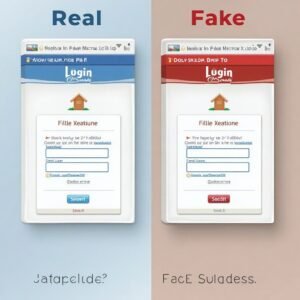 Fake websites can look incredibly real — always check the URL