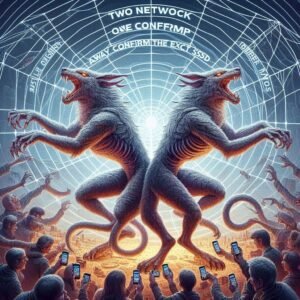 Graphic comparing real café SSID vs Evil Twin