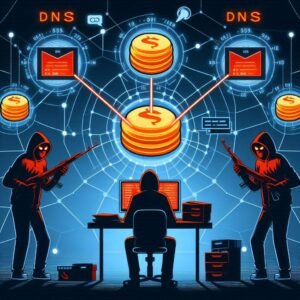 Diagram showing DNS hijack redirecting a user to a phishing site
