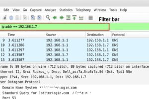Filters help you zoom in on key network events and problems.