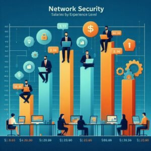 Network security salaries by experience level.