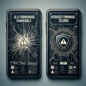 Old Firmware = Vulnerable vs Updated Firmware = Secured.