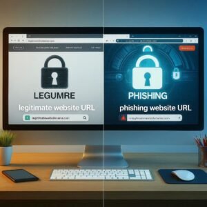 Phishing websites often use URLs that closely mimic legitimate sites. Always check the address bar carefully